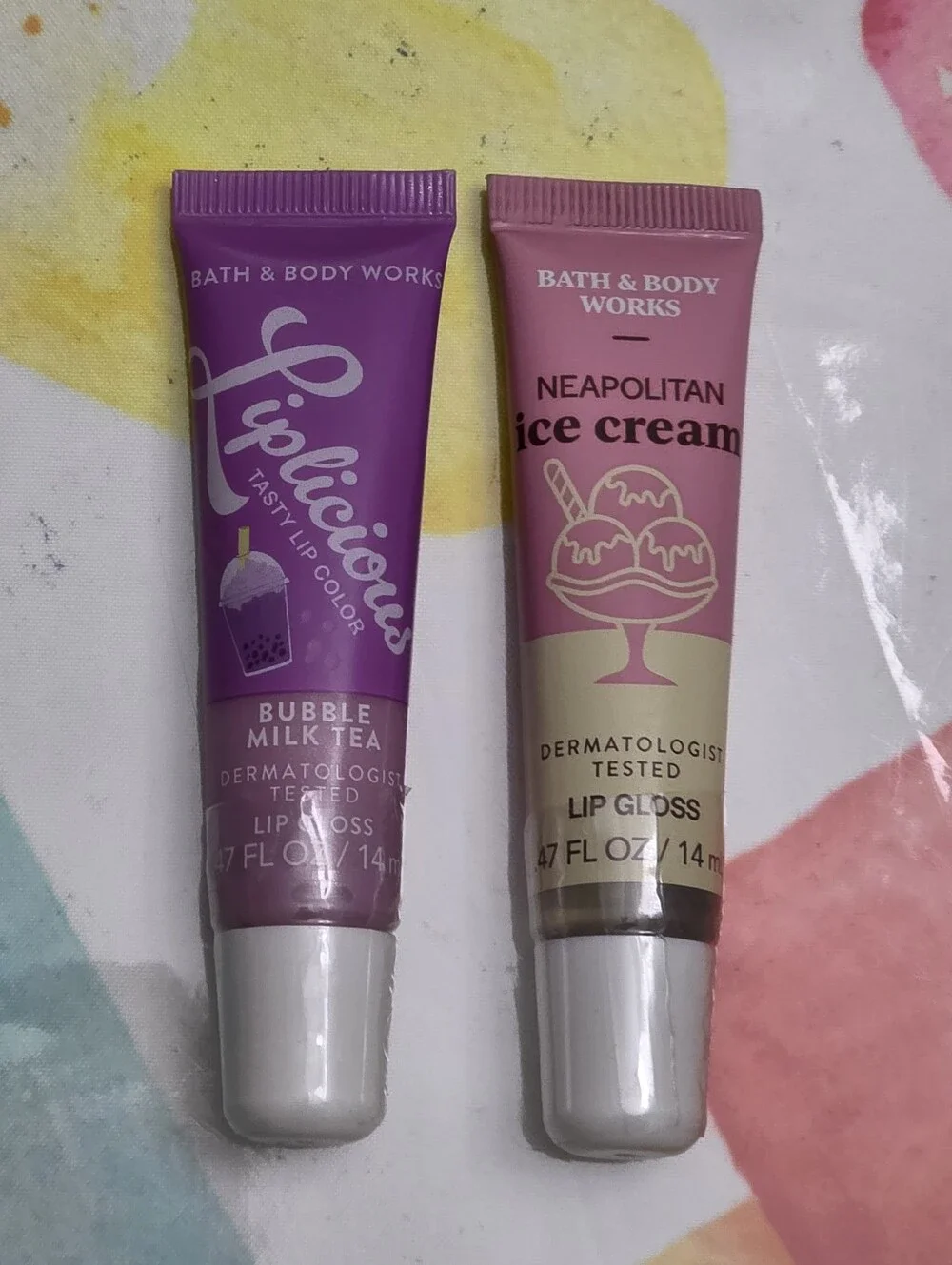 Bubble Milk Tea & Neopolitan Ice Cream Lip Gloss Set Bath Body Works
